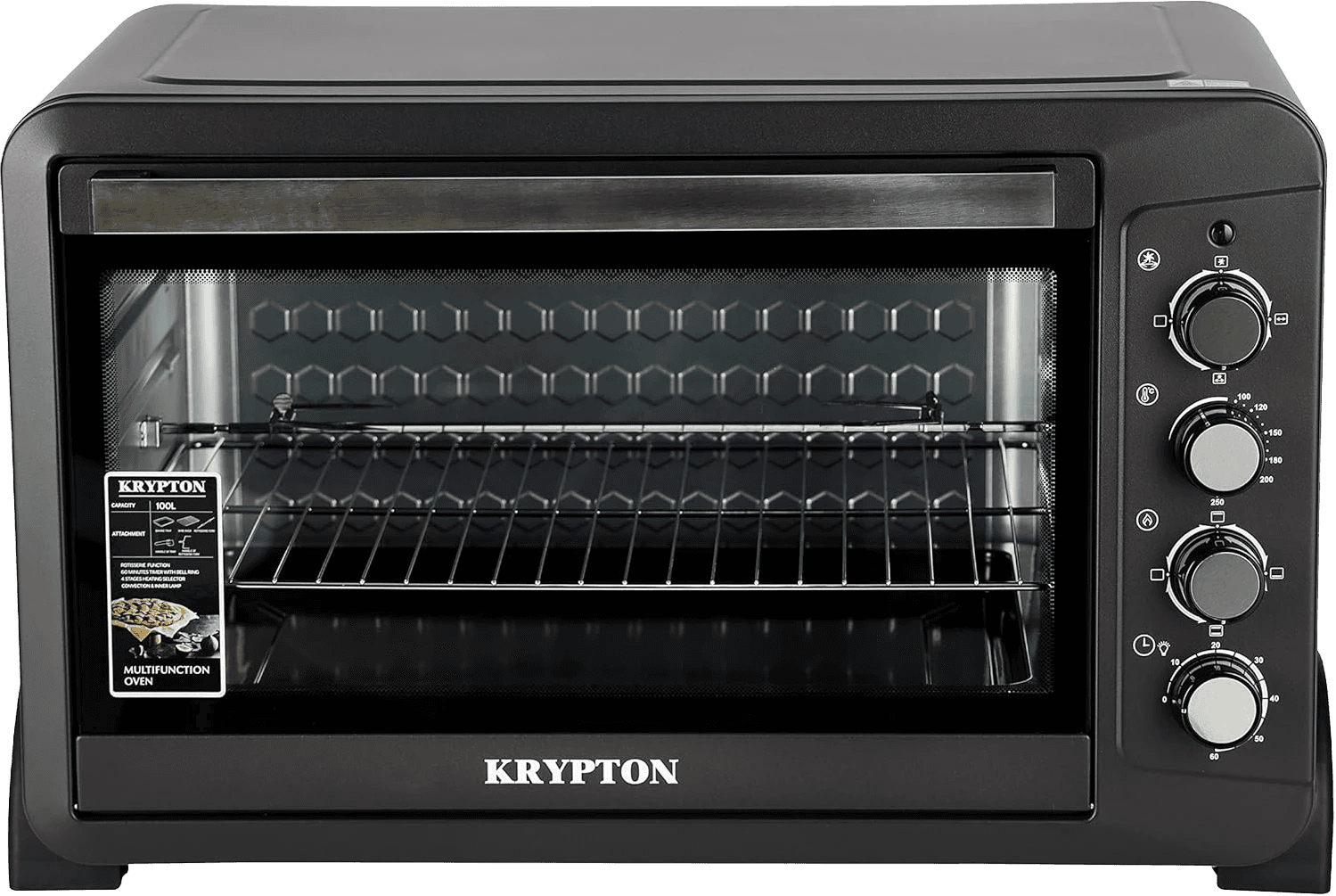 Krypton 100L Electric Oven with Rotisserie & Convection, 2800W, KNO6356