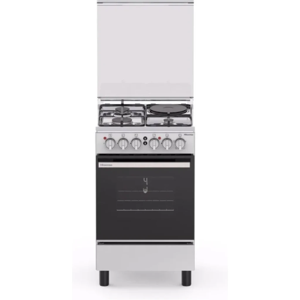 Hisense Cooker 3 Gas Burners, 1 Electric Plate 50x50cm HF531GEES