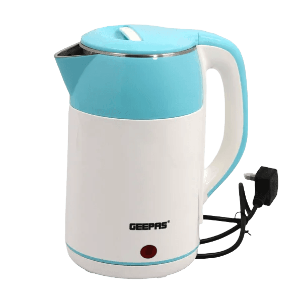 Geepas Stainless Steel Electronic Kettle,(1.8Litres, White), GK6138