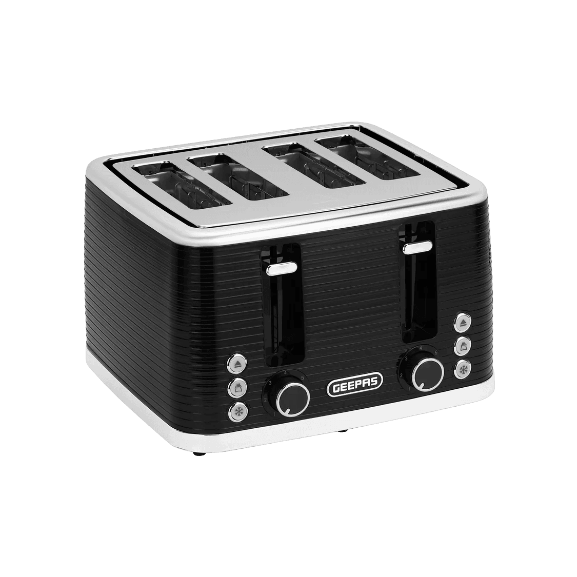 Geepas GBT36537 4-Slice Bread Toaster, 1350- 1600W Power