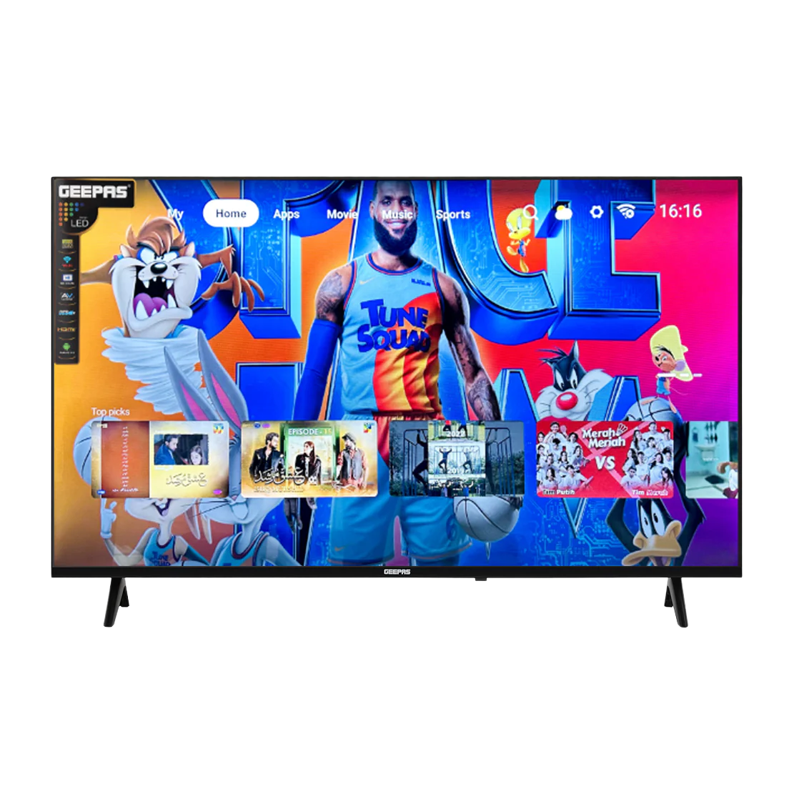Geepas 43" Full HD LED TV GLED4323TSFHD