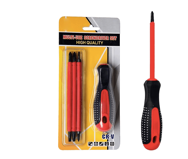 4-in-1 Multi-Function Double-Ended Insulated Screwdriver Set