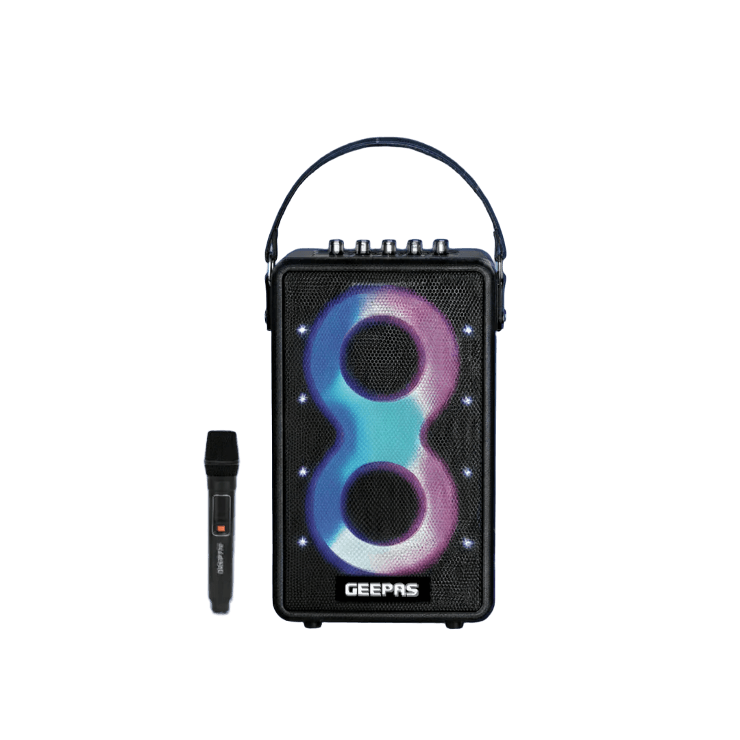 Geepas GMS11202 Bluetooth Speaker with UHF Wireless Microphone