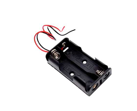 2xAA 3V Battery Holder with 2 wire leads 2xAA Batteries in series