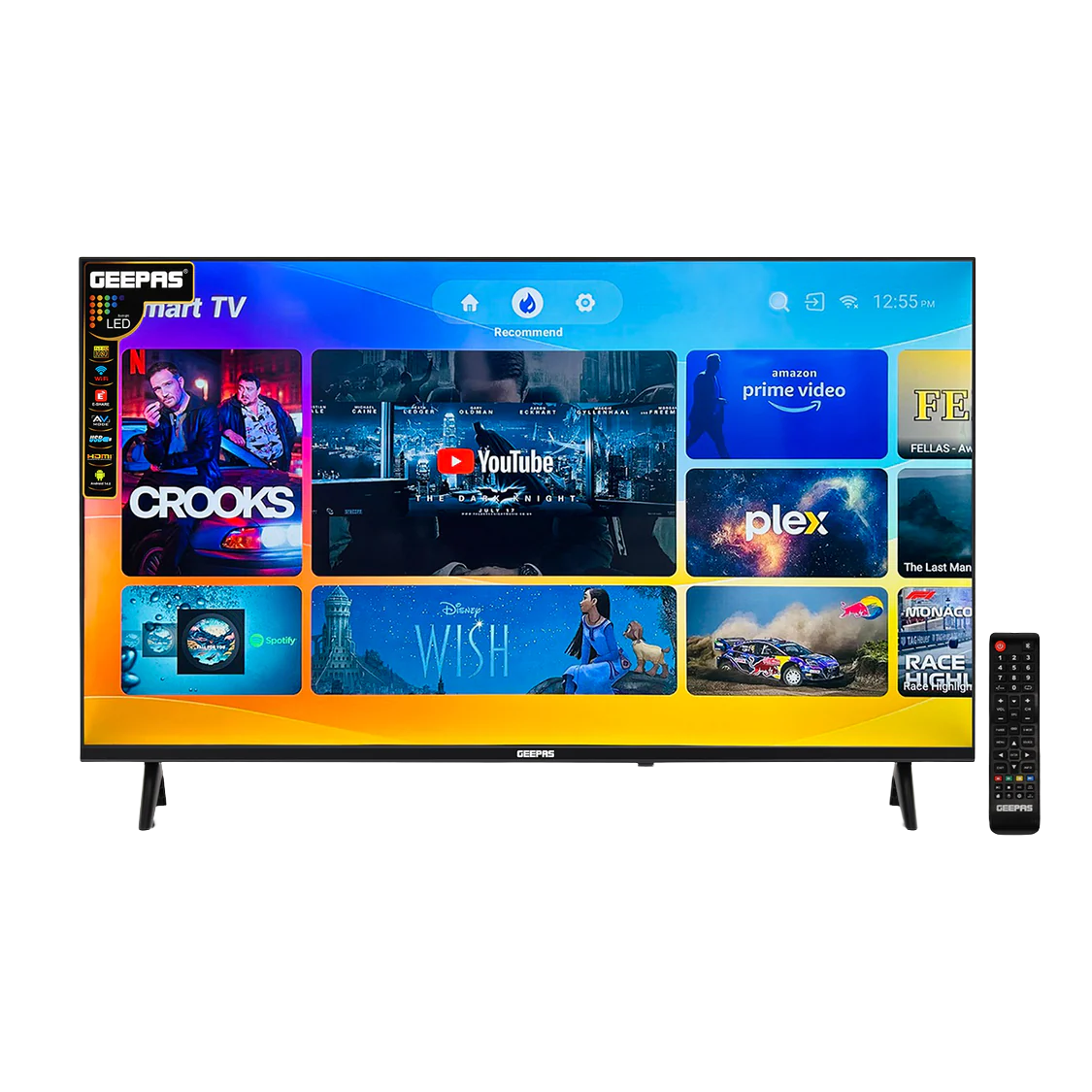 Geepas GLED6538SEUHD 65 Inch Ultra HD Smart LED TV