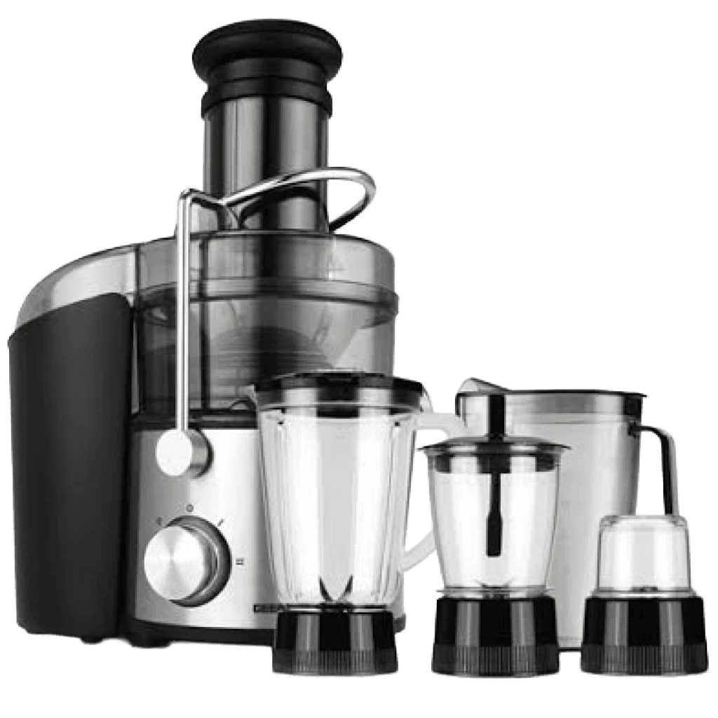 Geepas GSB44016 4-in-1 Stainless Steel Blender & Juice Extractor, 800W Motor